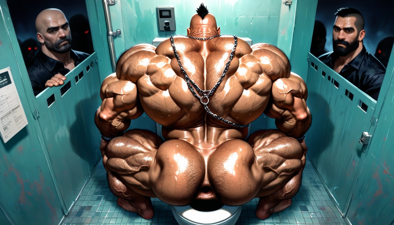 Massive Meaty Body, Dark Skin, Dutch Angle AI同性恋黄片