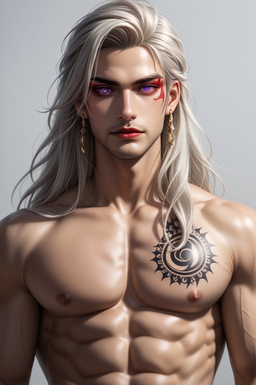 Seductive Eyes, 紋身, Long Hair AI同性戀黃片