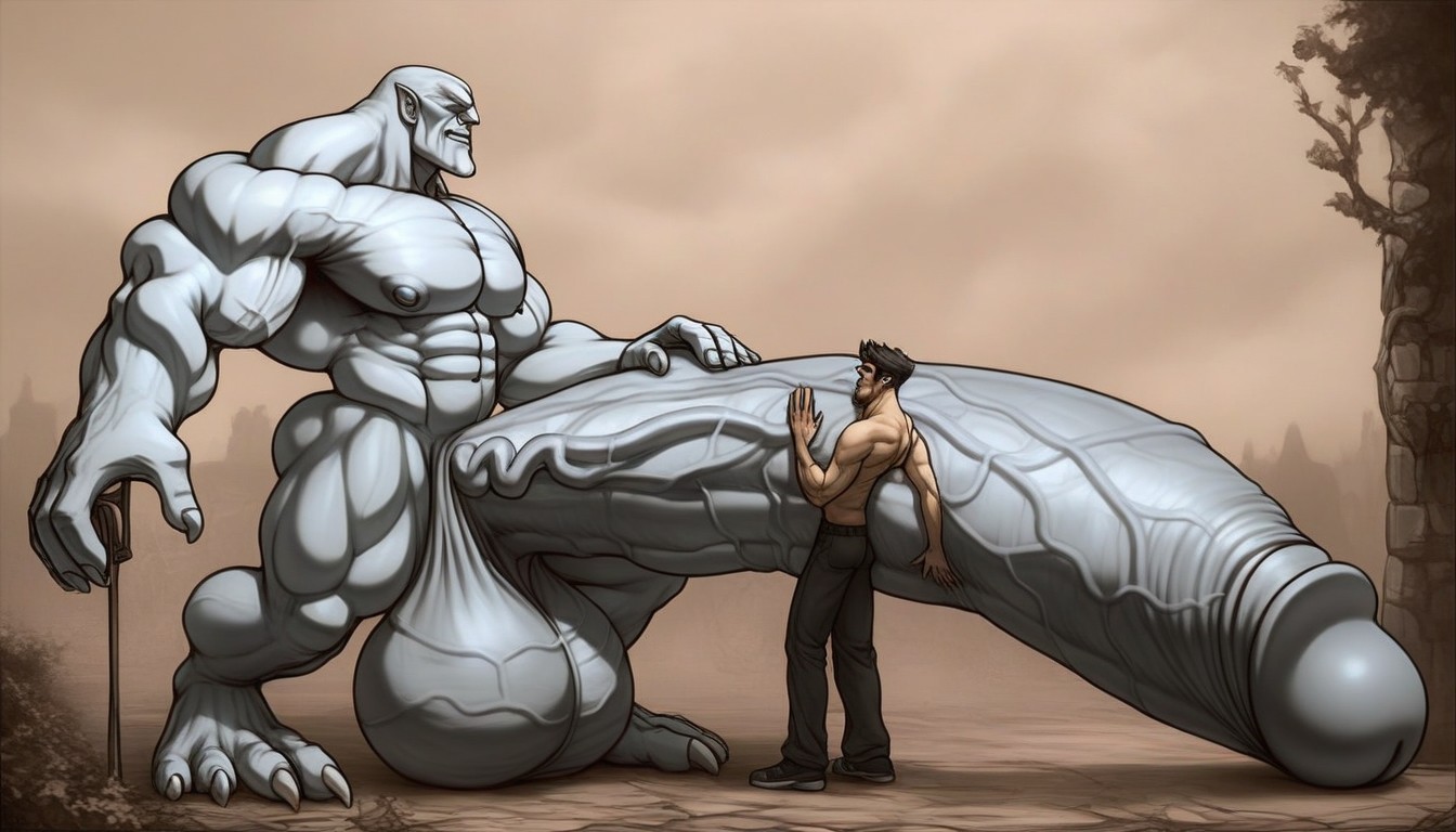 Gigantic Testicles, Plump Appleshaped Glans, Cock On The Ground Porno IA Gay