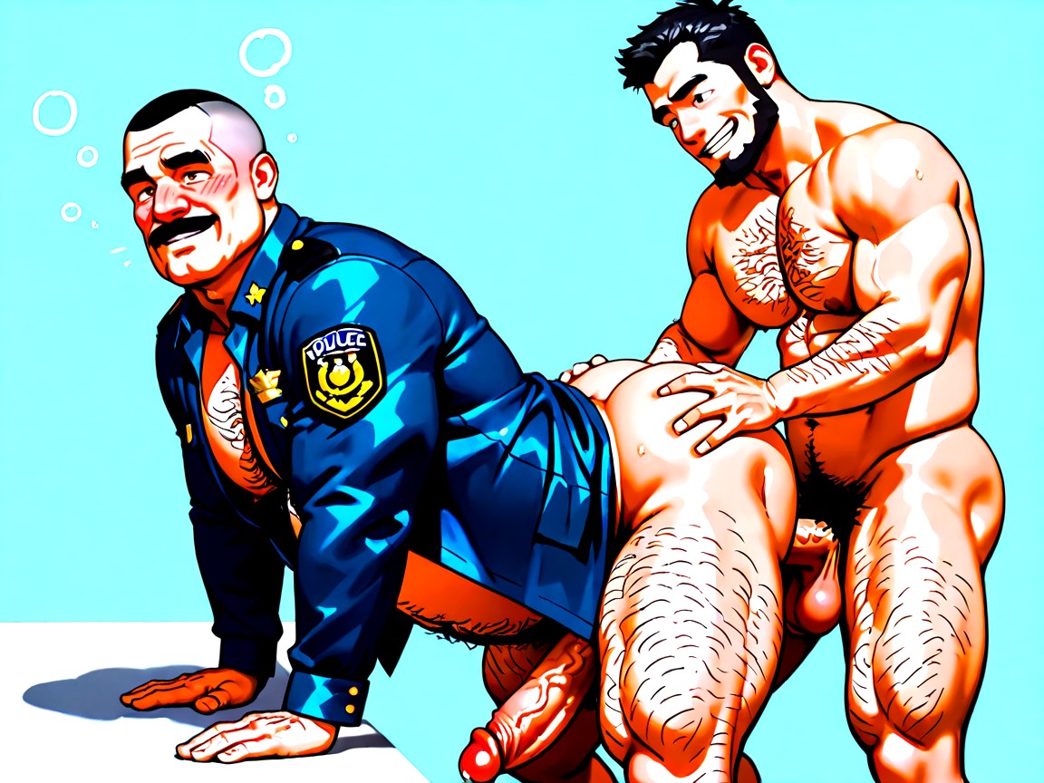 Hairy Belly, Massive Gut, Massive Body Hair AI同性戀黃片