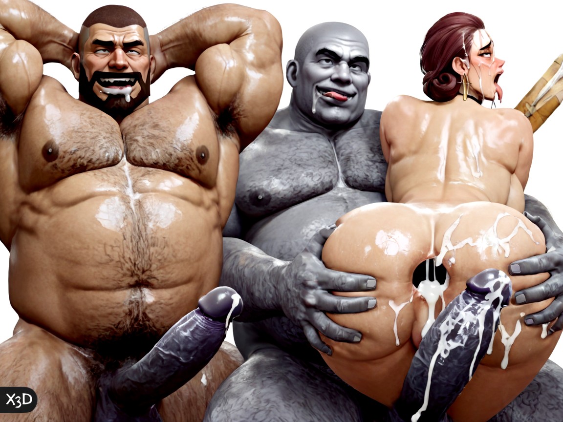 Muscle Gut Torso, Strong Jaw, 中出し ゲイAIポルノ