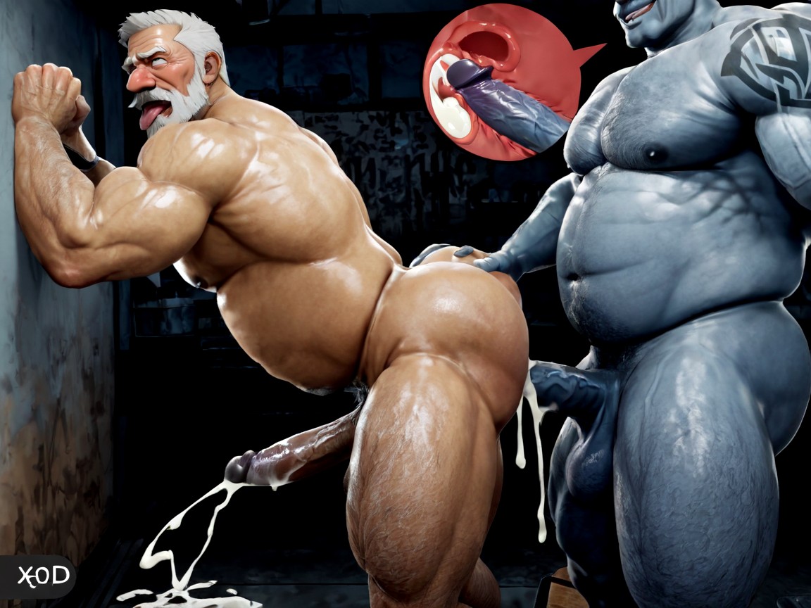 夫妇, Horny Expression, Two Men AI同性戀黃片