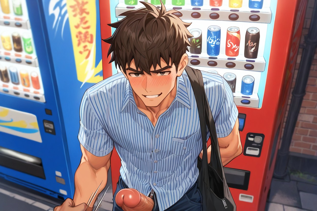 Messy Hair, Baggy Shirt, Men Only Porno IA Gay