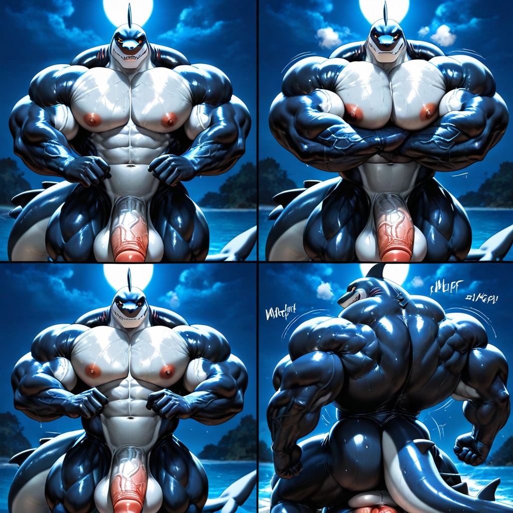 Detailed, Furry, Hyper Muscles 게이 AI 포르노