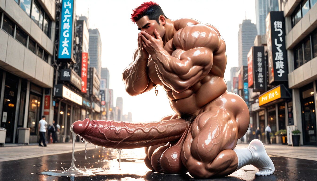 White Socks, Shaved Face, Huge Bulky Muscles AI同性戀黃片