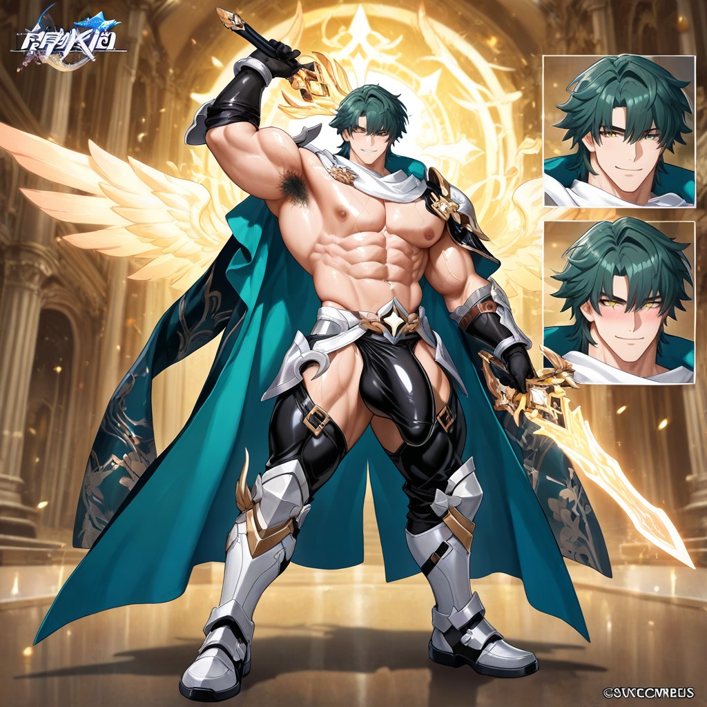 Highly Detailed Anatomy, Detailed Knight Leggings, Intricate Armor Plating AI同性戀黃片
