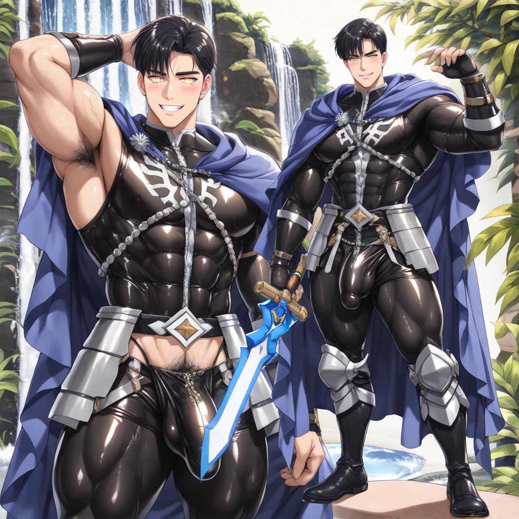Athletic Tanned Skin, Korean, Male Only AI Gay Porn