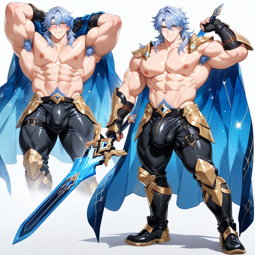25+, Gepard From Honkai Star Rail, Veins Porno IA Gay