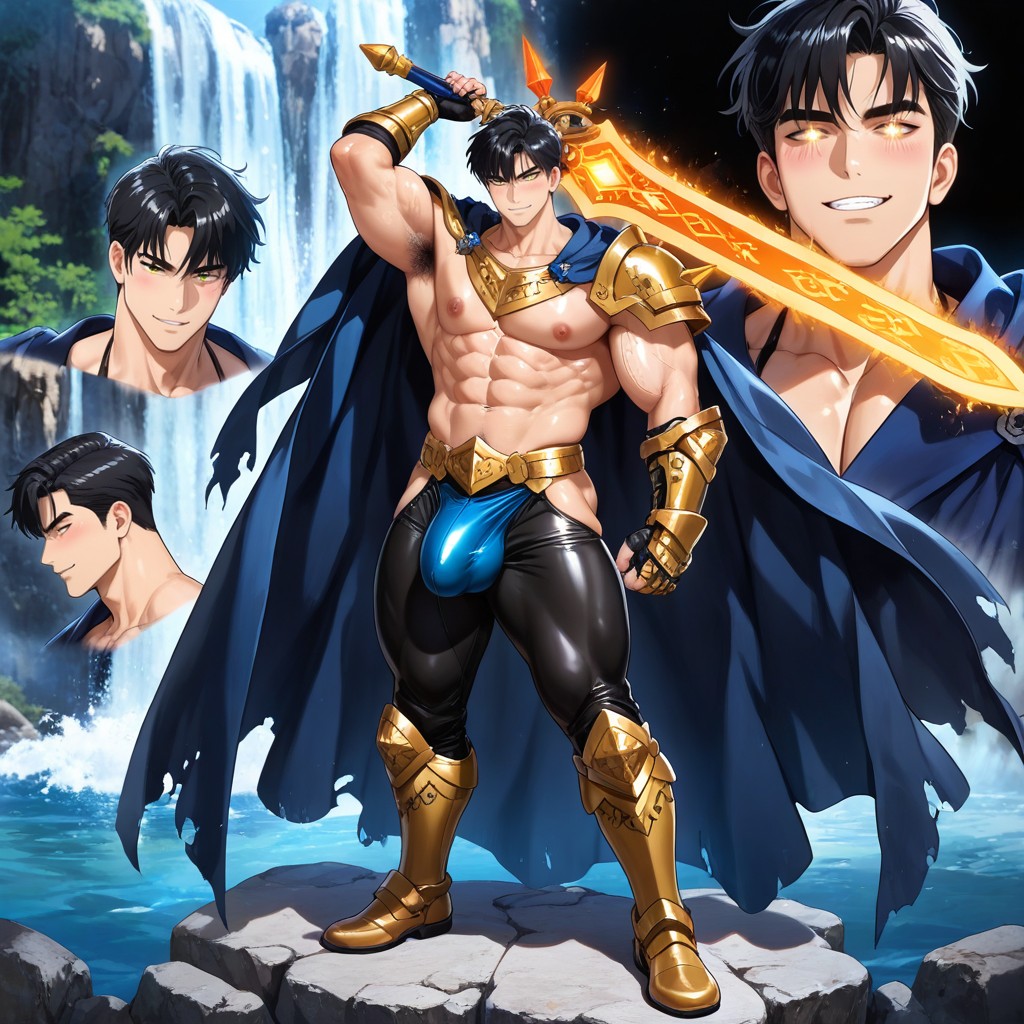 Cul Moyen, 25+, A High-fantasy Korean Manhwa Style Illustration Of A Legendary Knight Porno IA Gay