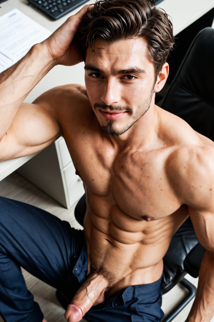 Pants, Erect Abs, Muscular Pov Body Porno IA Gay