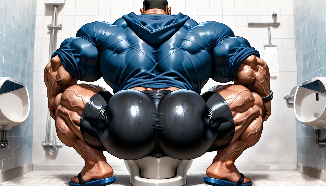 Masculine, Wide Back, Bara Porno IA Gay