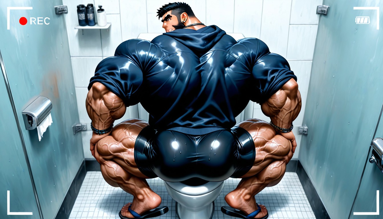 Massive Legs, Detailed Realistic Image, Hairy Forearms Porno IA Gay