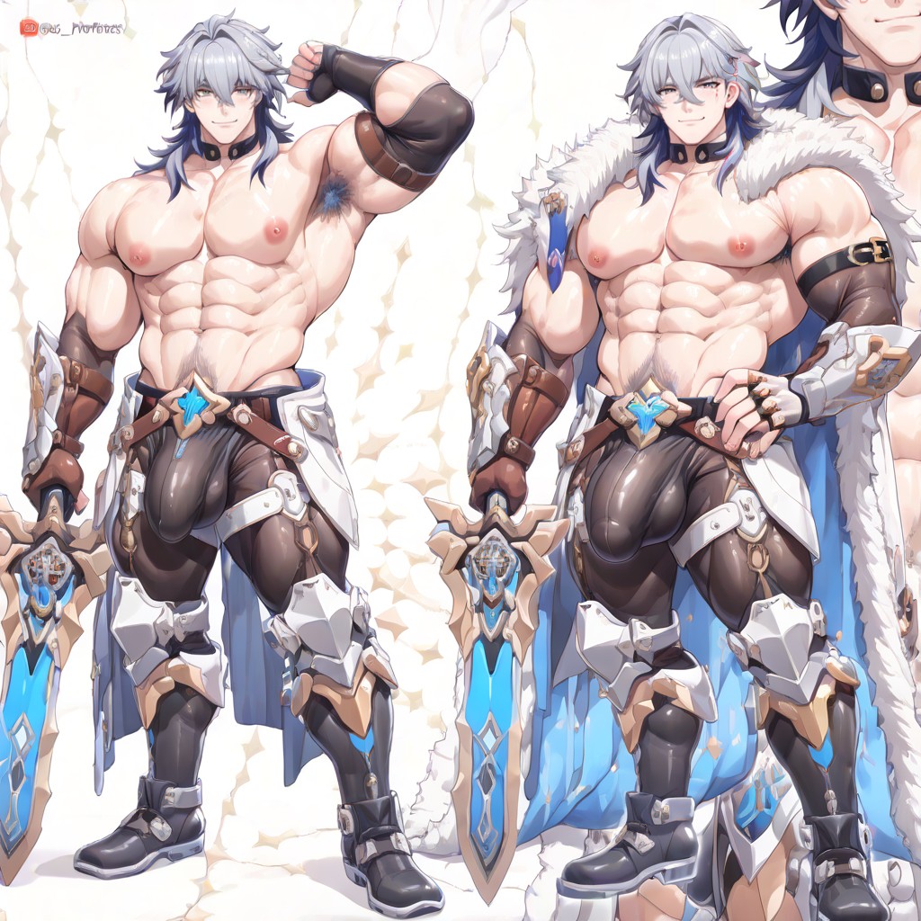 Gepard From Honkai Star Rail, Large Penis Bulge, Cul Moyen Porno IA Gay