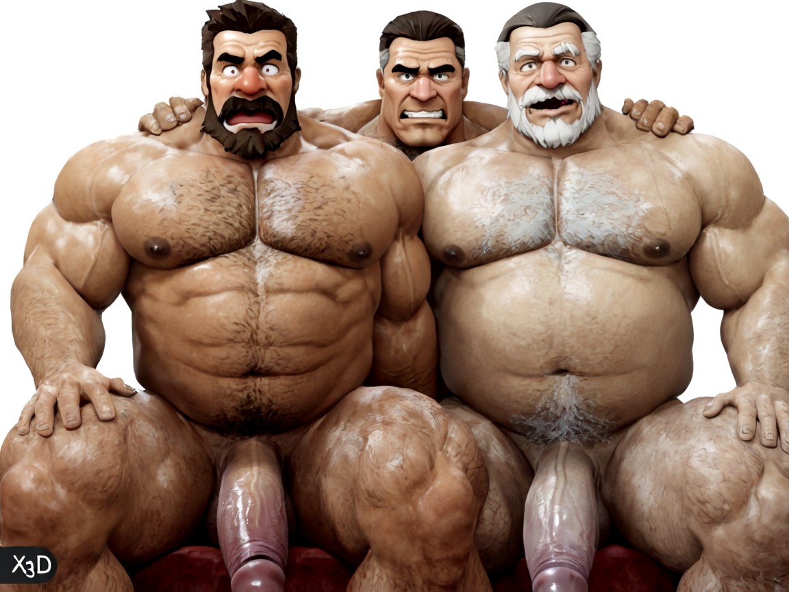 Muscle Gut Torso, Men Only, Latino AI Gay Porn