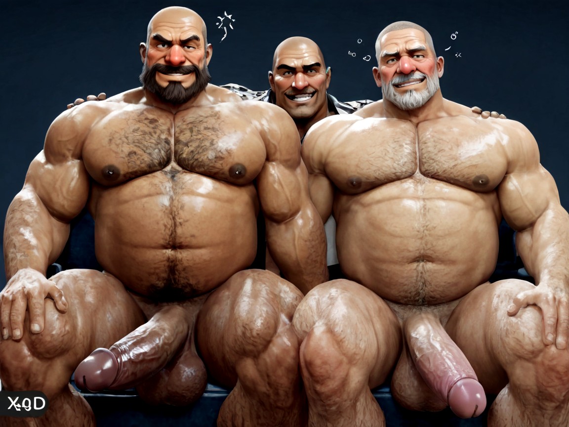 Two Men, Headshot, Masculine Faces AI Gay Porn