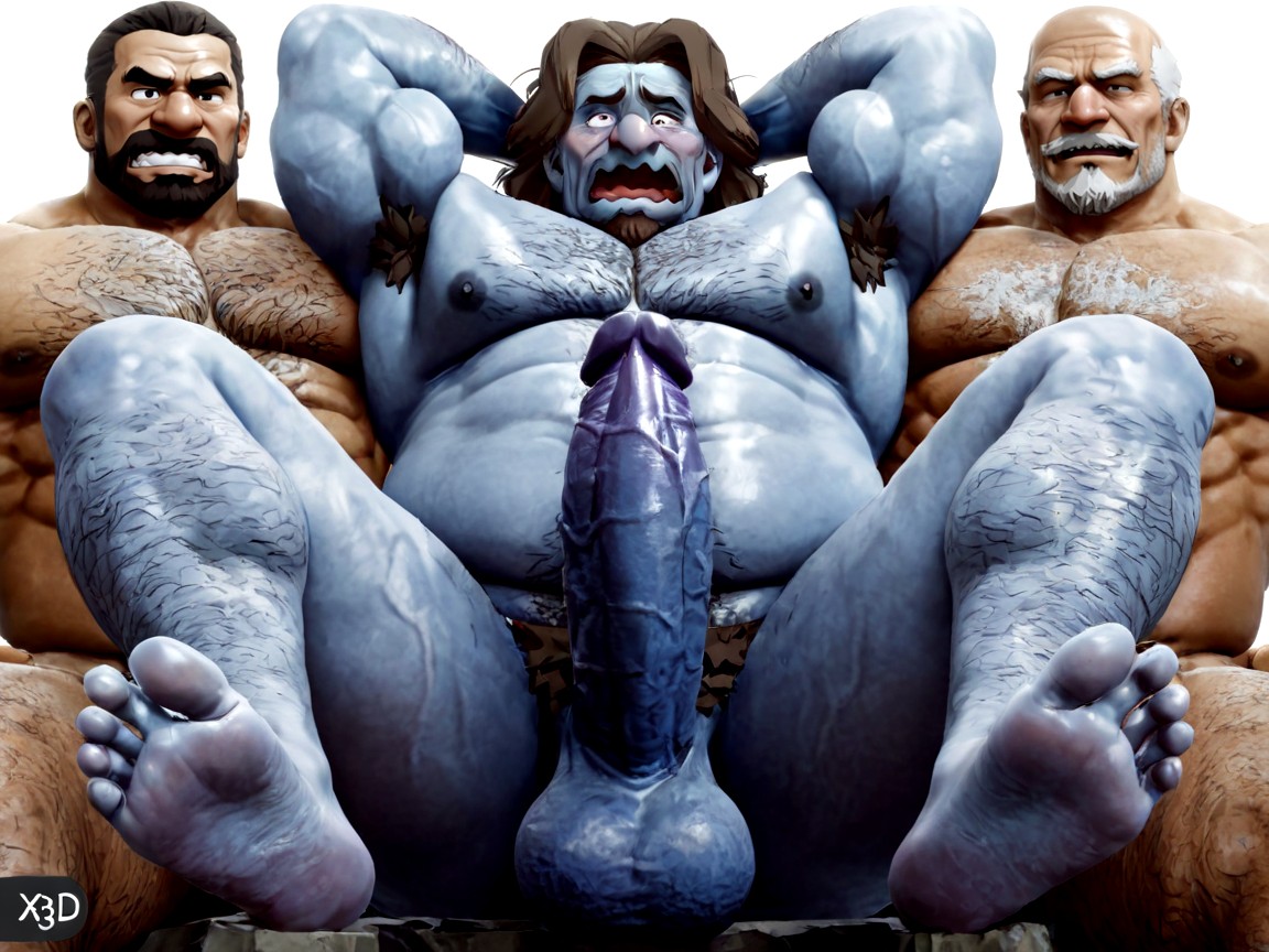 Muscular Males, 30+, Chest Hair AI Gay Porn