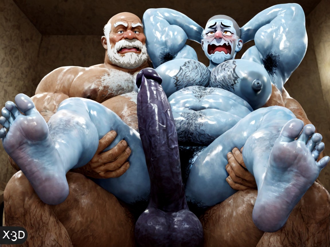 Simple Background, Erect Nipples, Arms Up AI Gay Porn
