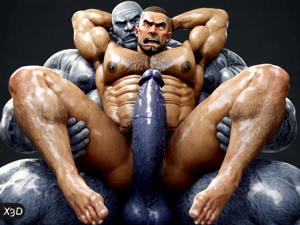 Simple Background, Isolated, Latino AI Gay Porn
