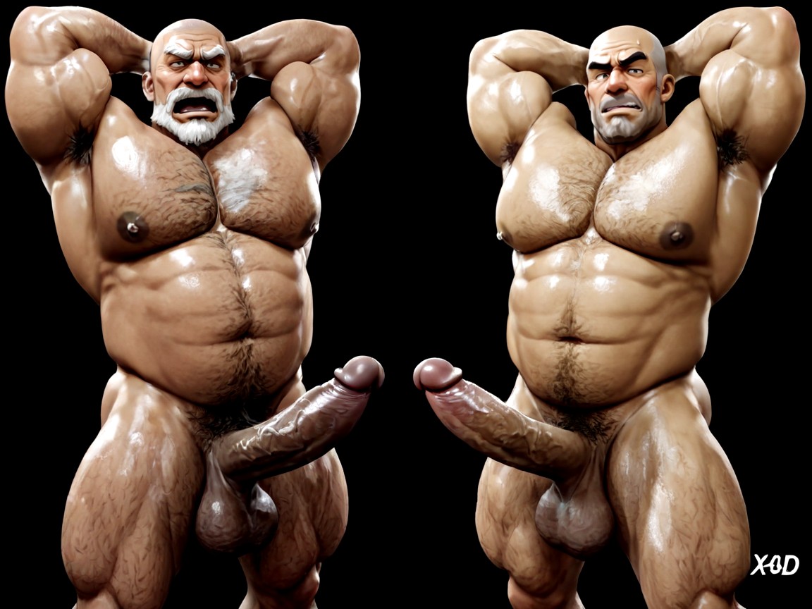 Arms Up, Round Nose, Looking At Viewer AI Gay Porn