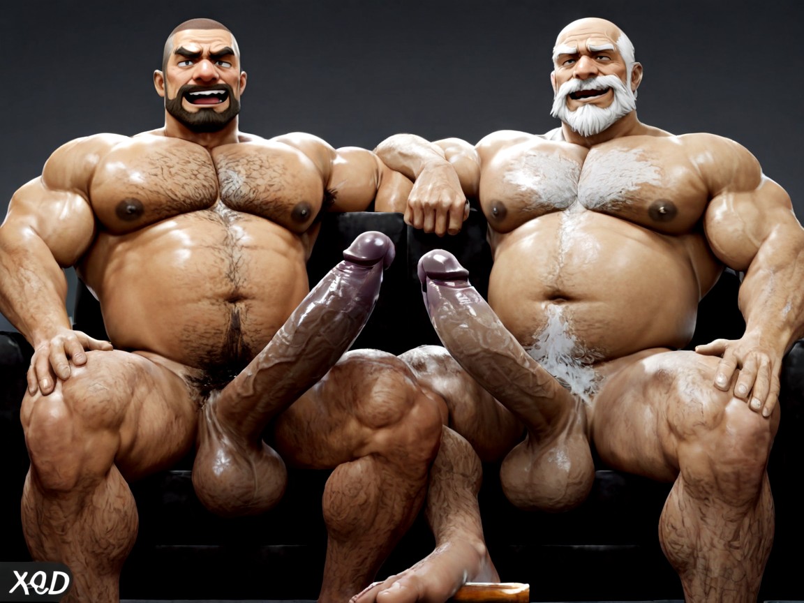 Looking At Viewer, Hyper Nipples, Excessive Body Hair AI Gay Porn