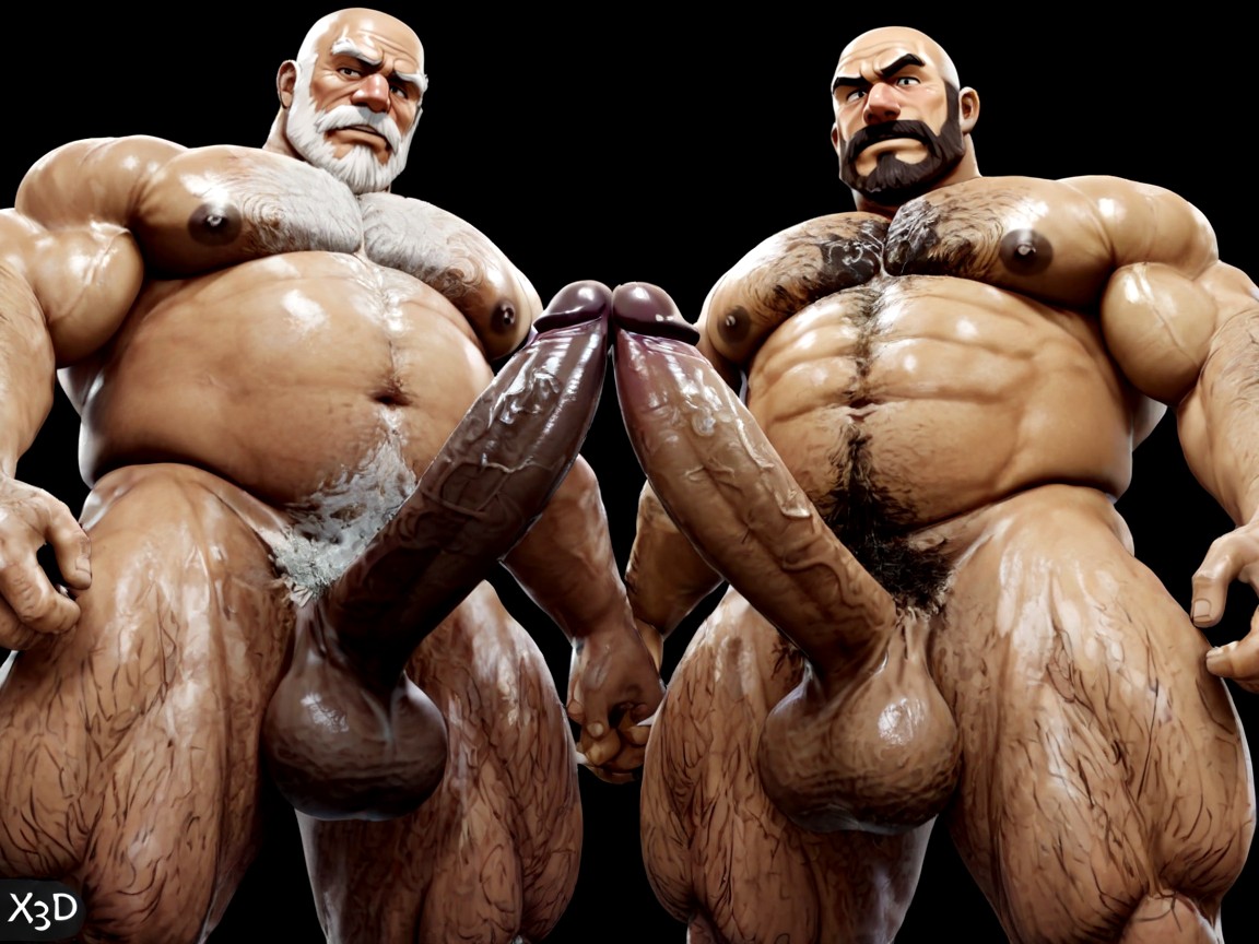 Horny, Mustache, Hyper Pecs AI Gay Porn