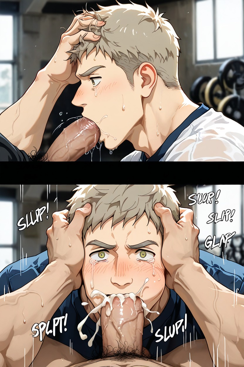 Blowjob, Detailed, 25+ AI Gay Porn