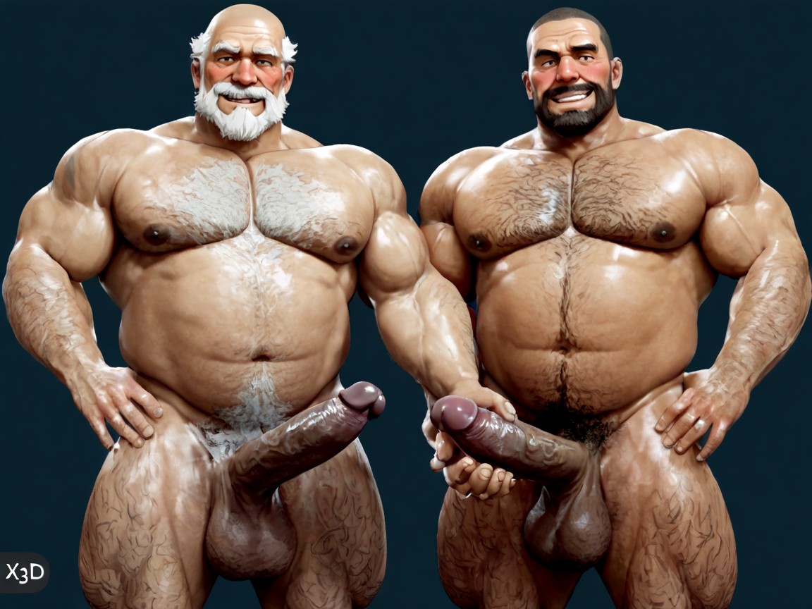 Men, Muscle Gut Torso, Manly AI Gay Porn