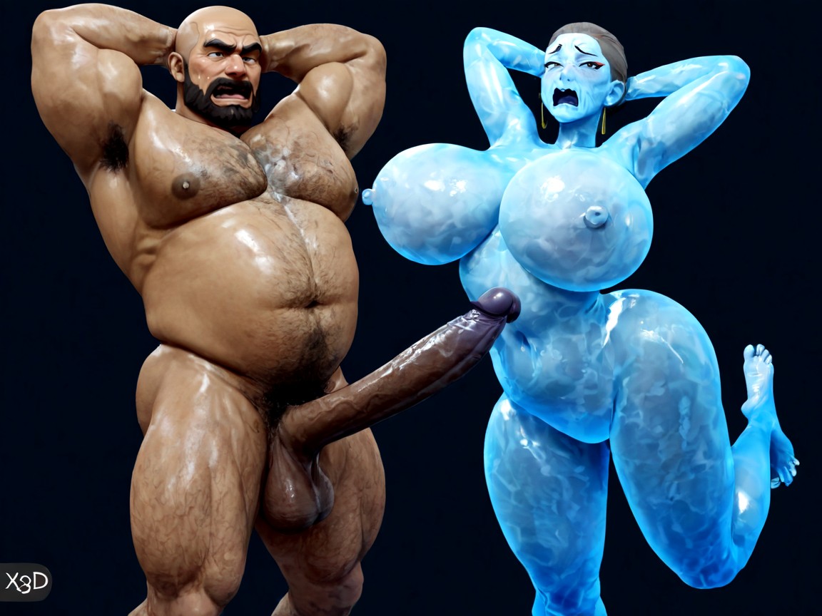 Excessive Body Hair, Horny, Latino AI Gay Porn