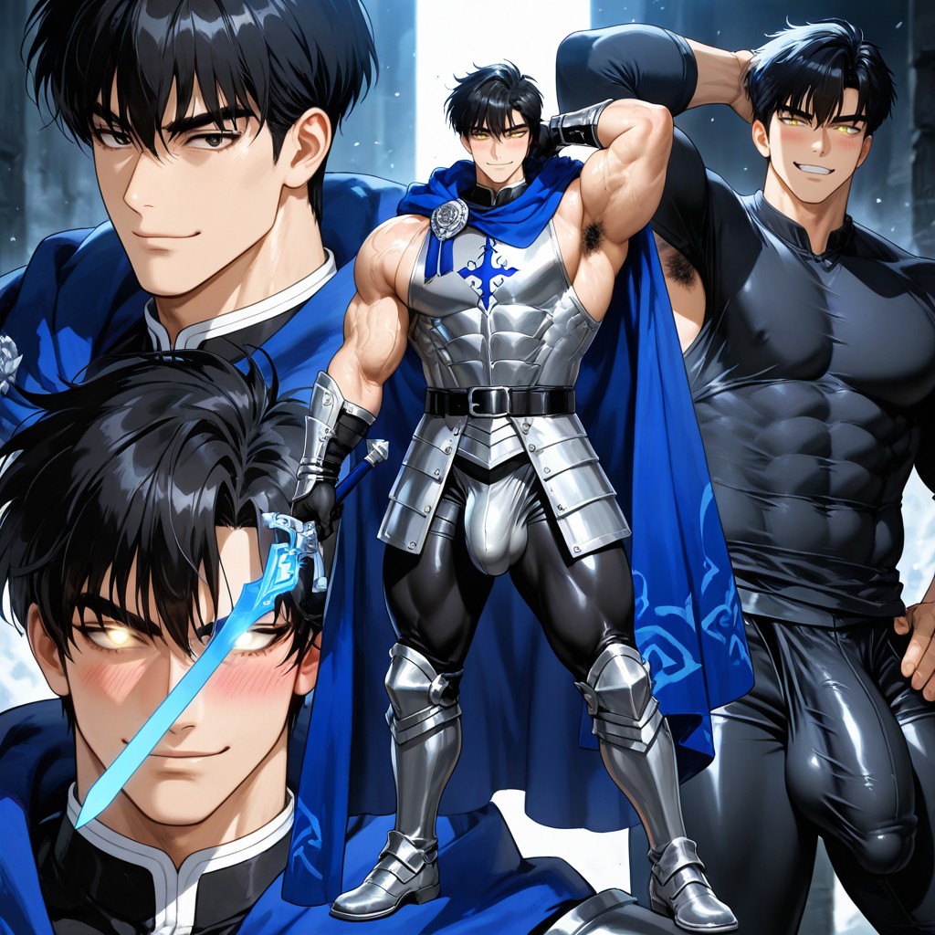 Wearing An Ornate Metal Bikini Armor, Leather Gauntlets, Dynamic Pose AI Gay Porn