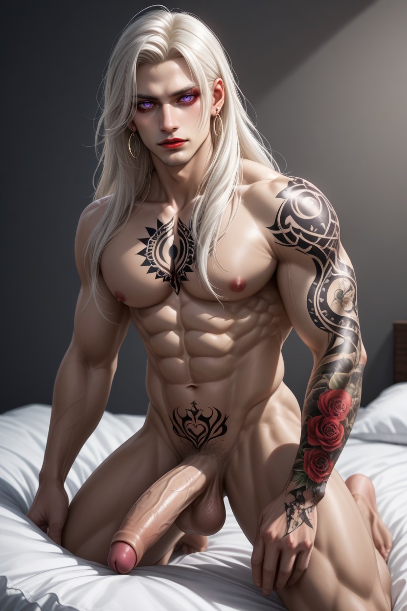 Beautiful Face, Seductive, Foreskin AI Gay Porn