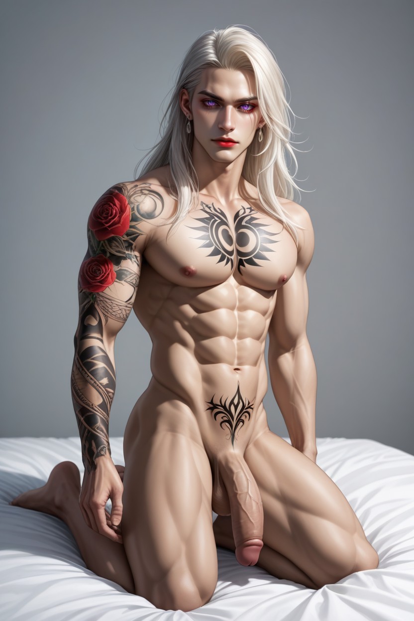 Smoky Eyes, Visible Abs, In Bed Porno gay IA