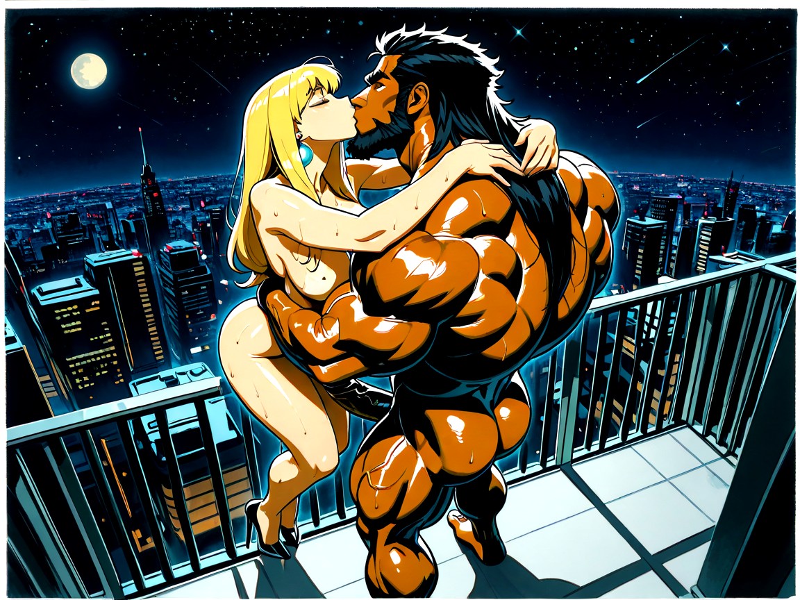 Squatting, Vascular Muscles, Veiny Legs AI Gay Porn