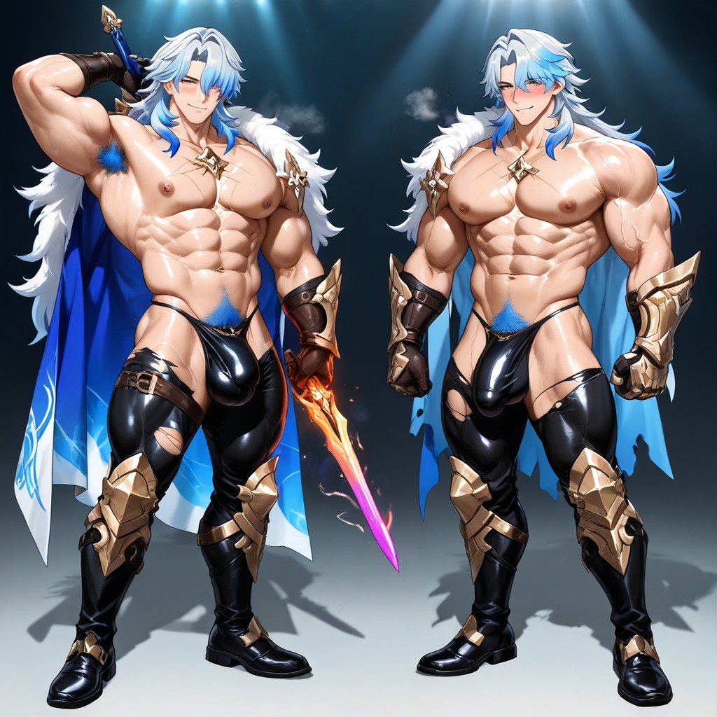 Pubic Hair, Ultra-detailed, Male Only AI Gay Porn