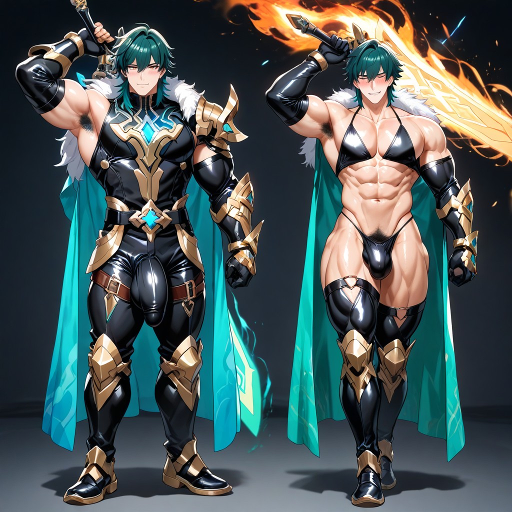 Pubic Hair, Armpit Hair, Male Only AI Gay Porn