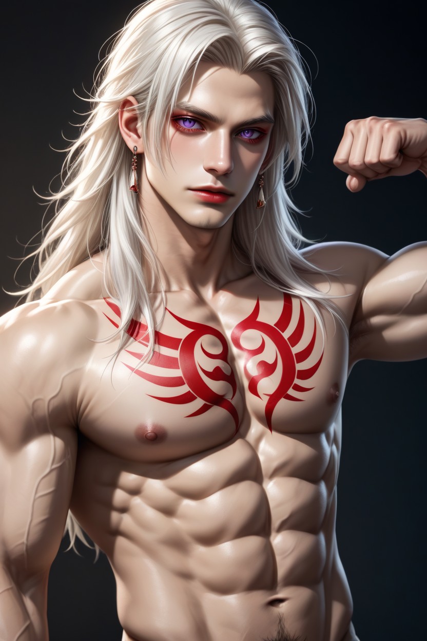 Neck Tattoo, Muscular, Nice Ass AI Gay Porn