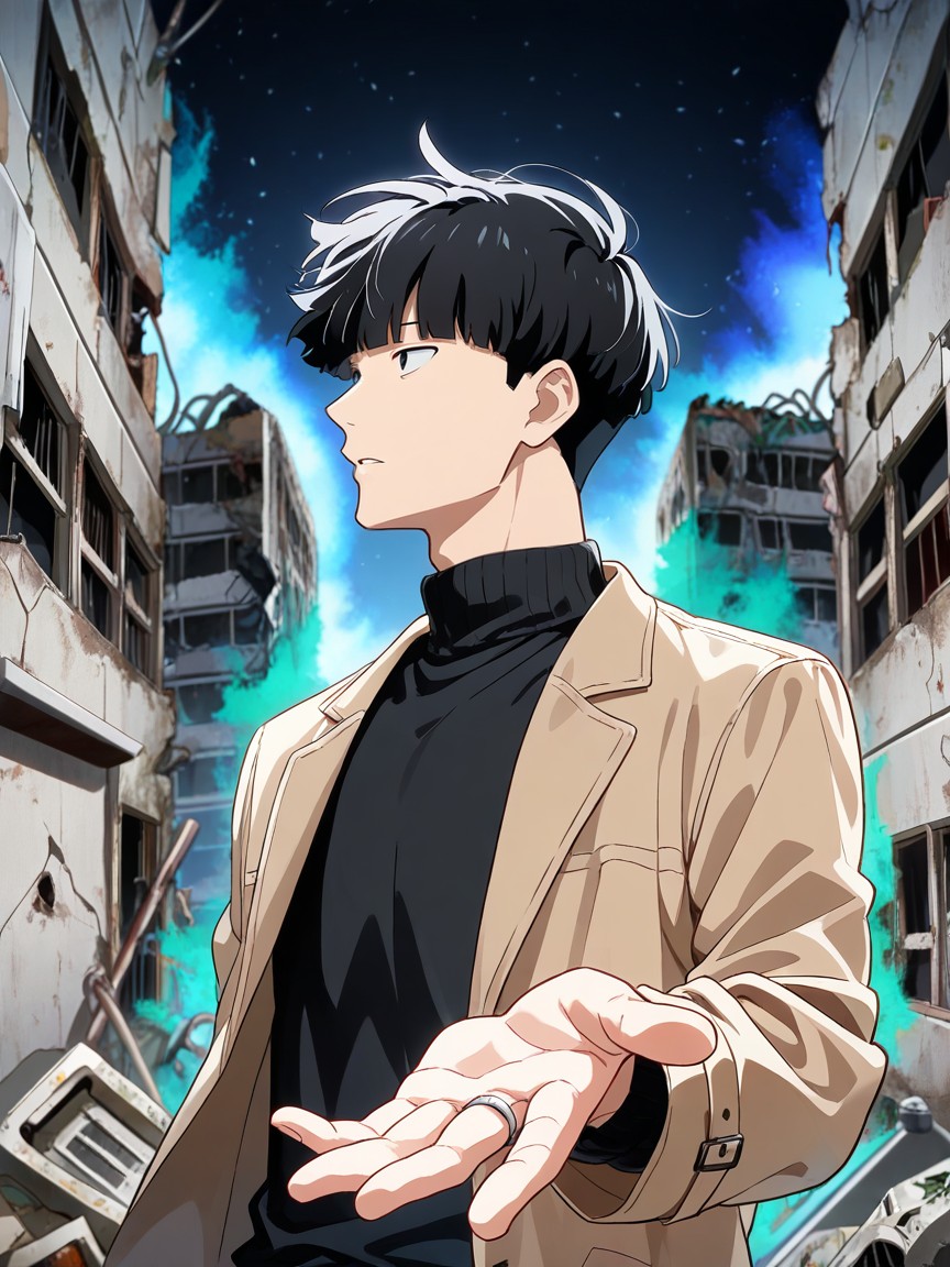 Male Only, Mobpsycho, Parted Lips AI Gay Porn