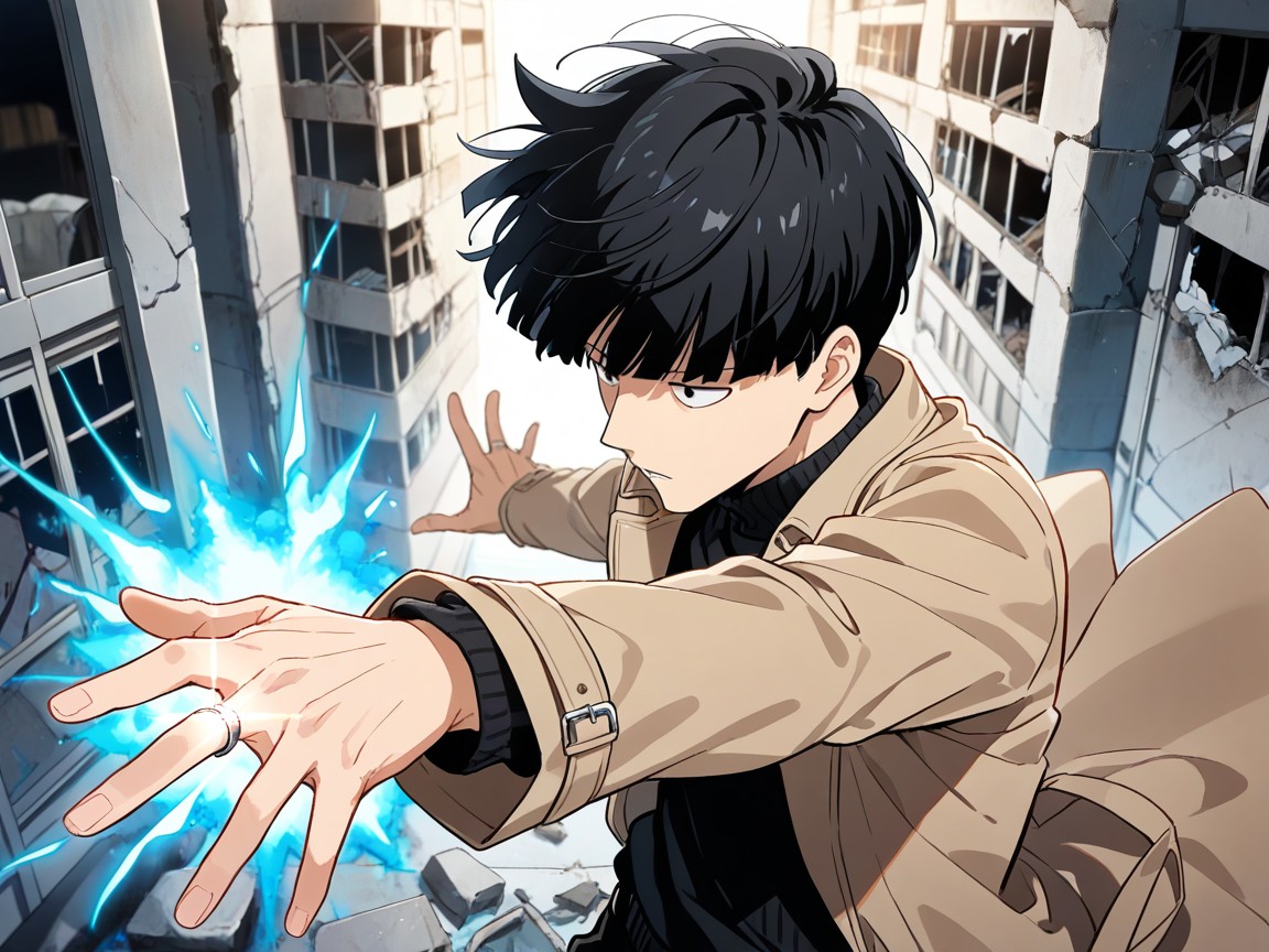 From Above, Kageyama Shigeo Is Male, Upper Body AI Gay Porn