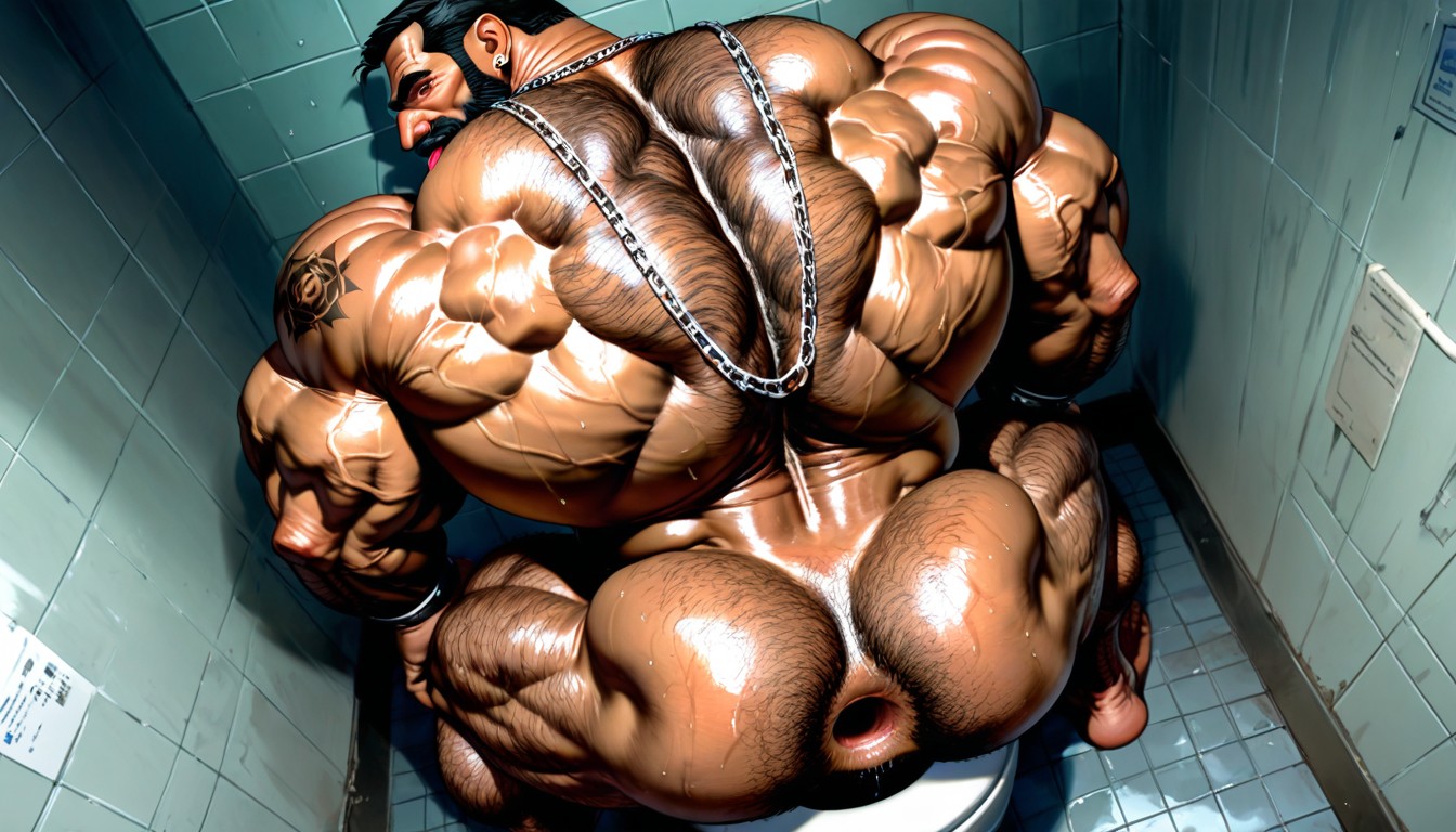 Old Man Licking Anus, Dark Skin, Massive Legs AI Gay Porn