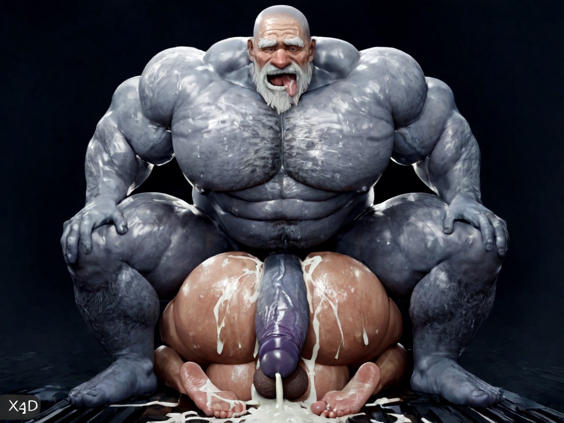 Sagging Balls, Anal Sex, Grandpa Holds Man Head AI同性戀黃片