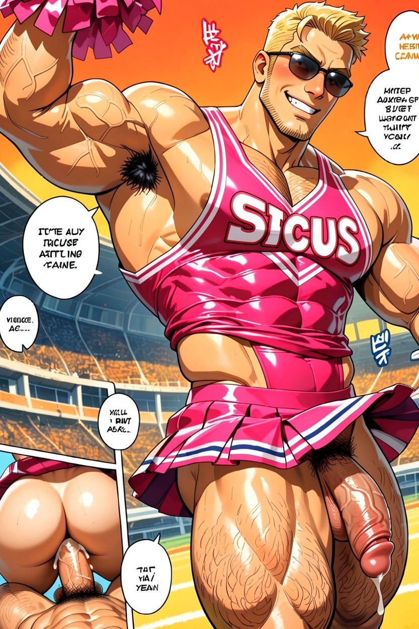 Correct Anatomy, Looking At Viewer, College Hunk AI Gay Porn