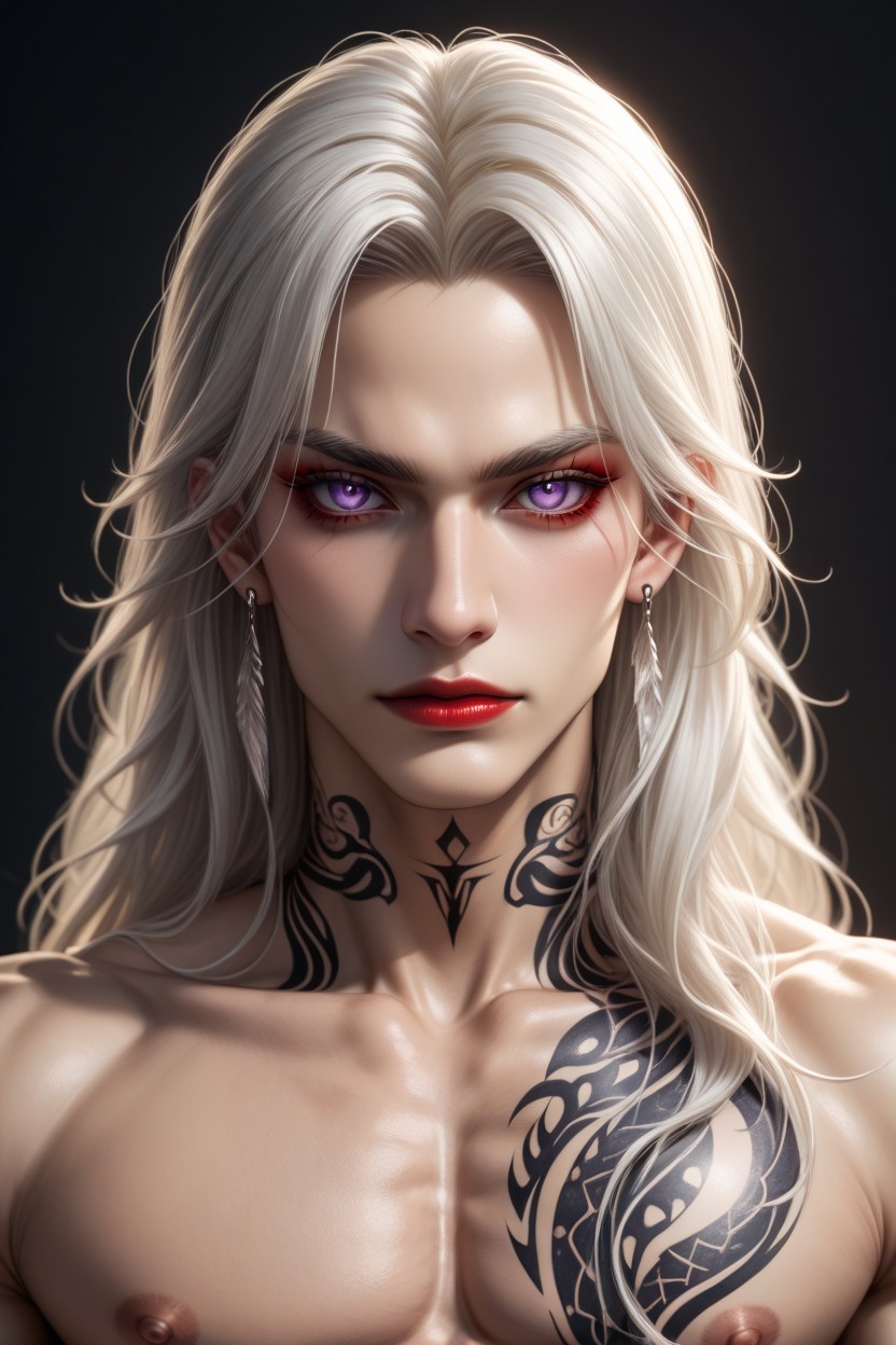 Tattoo, Albino, Tattoos AI Gay Porn