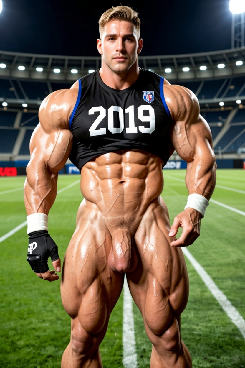 Oiled Body, Hyper Massive Growing Pecs, Well Defined Abs Porno gay IA