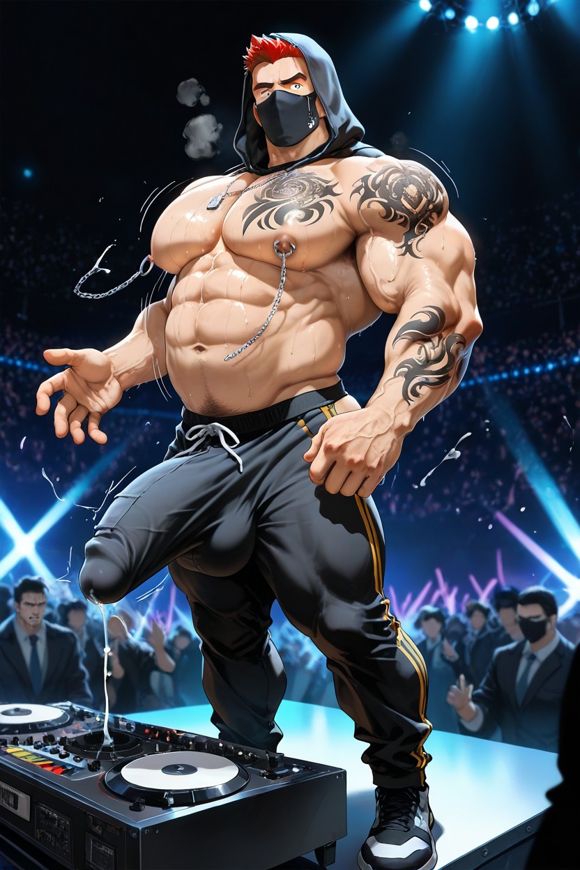 Side View, Big Biceps, Round Ass AI Gay Porn