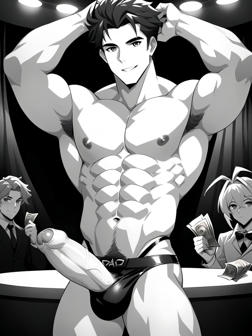 Caelus Has Big Pecs Abs Massive Cock, Big Male Nipples, Caelus From Honkai Star Rail AI Gay Porn