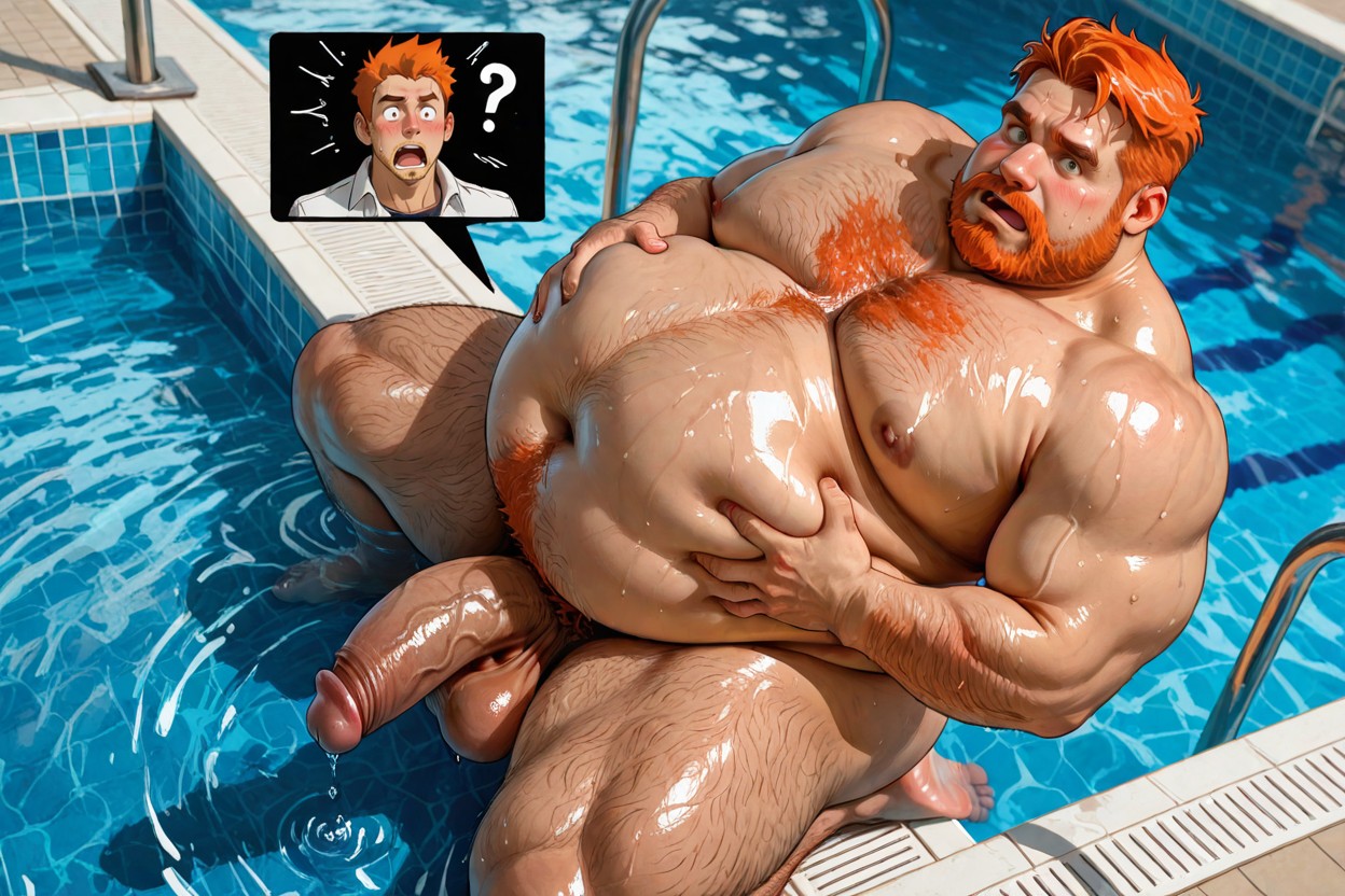 Barefoot, Obese, Giant Nipples AI Gay Porn