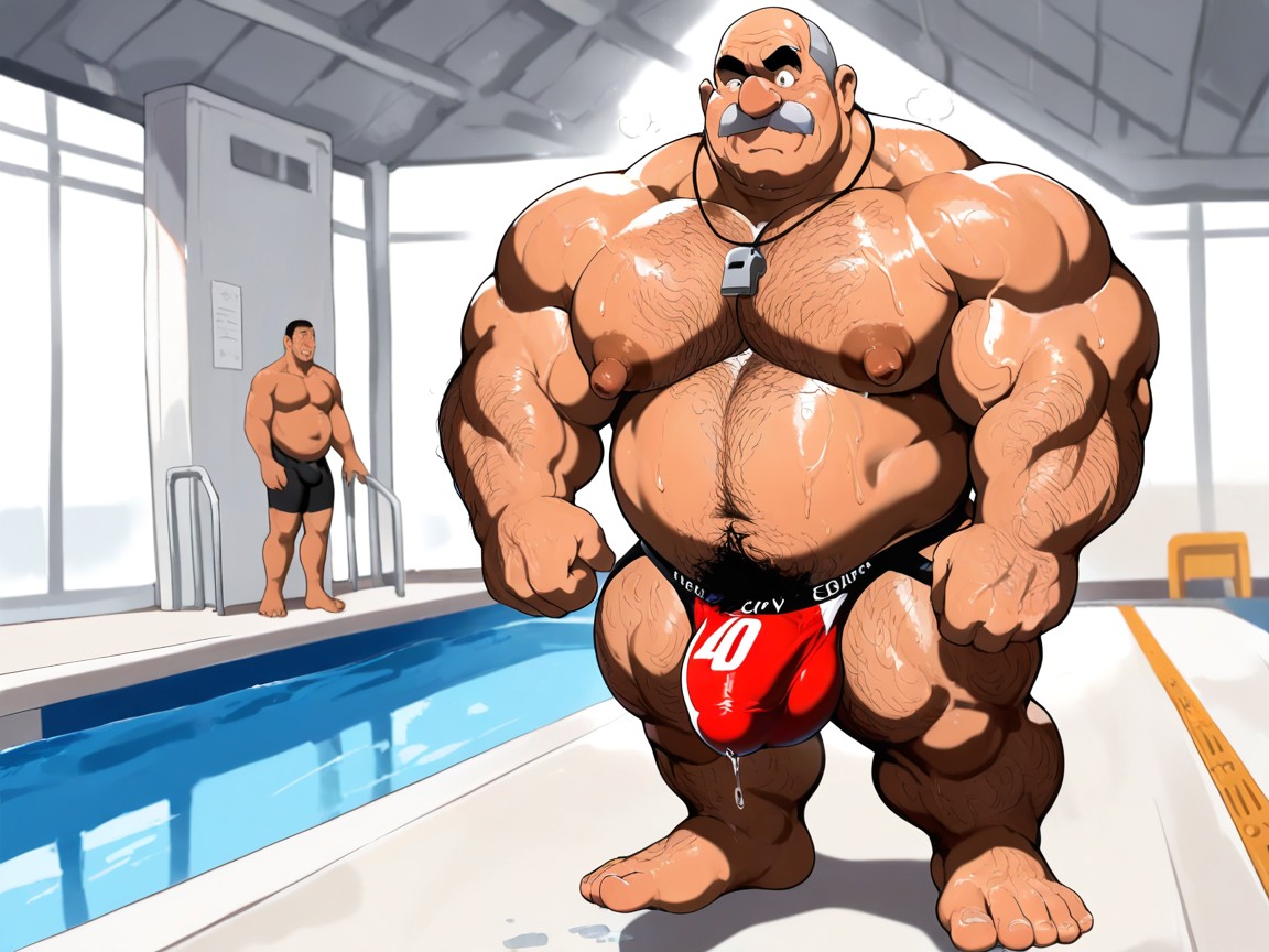 Extreme Penis Bulge, Hairy Arms, Hyper Chest Hair Bushes AI Gay Porn