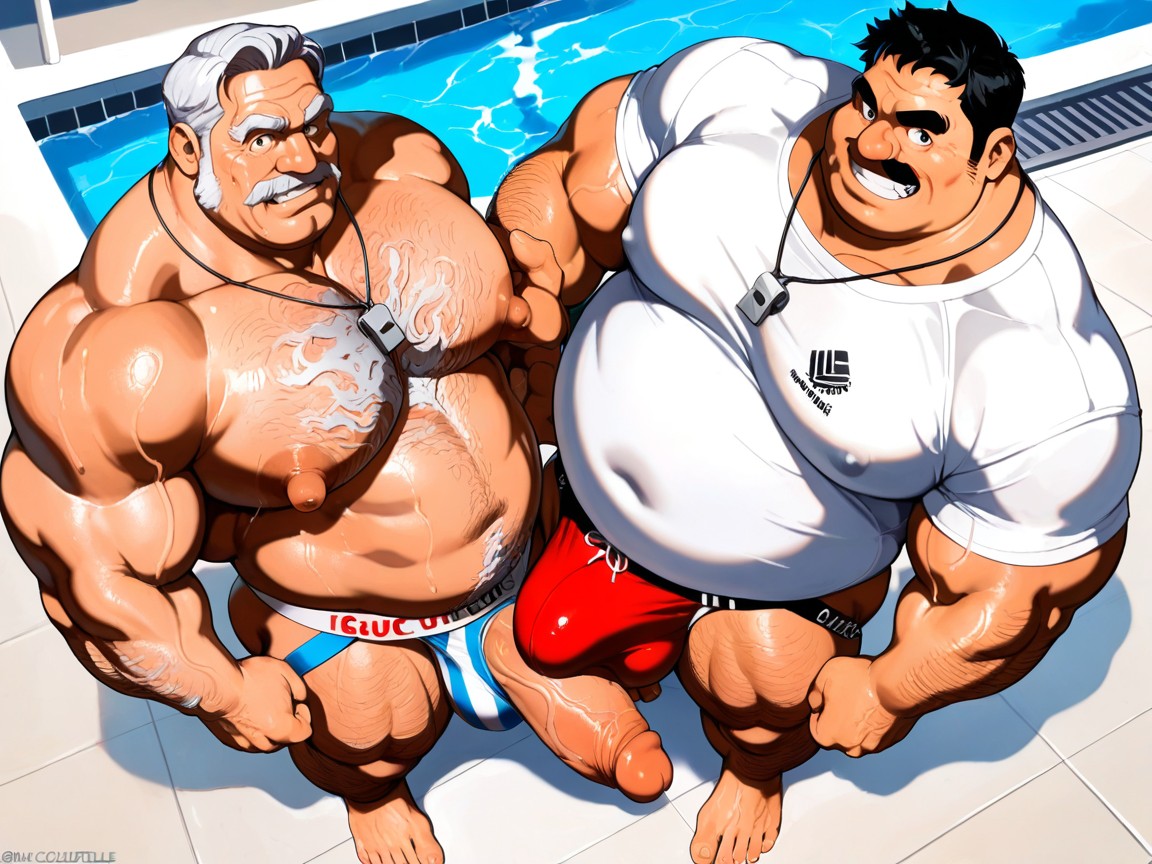 Full Body Profiles, Penis Bulge, Hyper Chest Hair Bushes AI Gay Porn