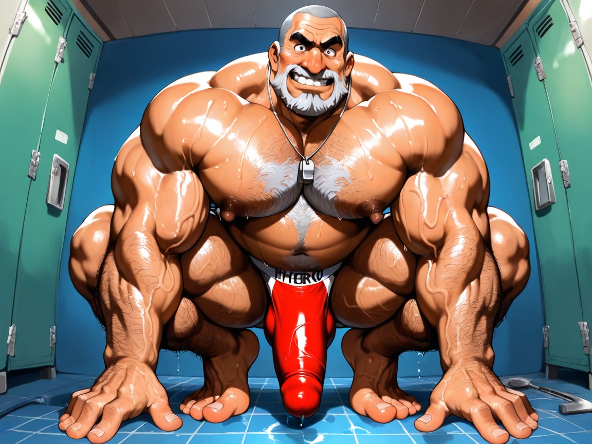 Extreme Penis Bulge, Squeezable, Only Men AI Gay Porn