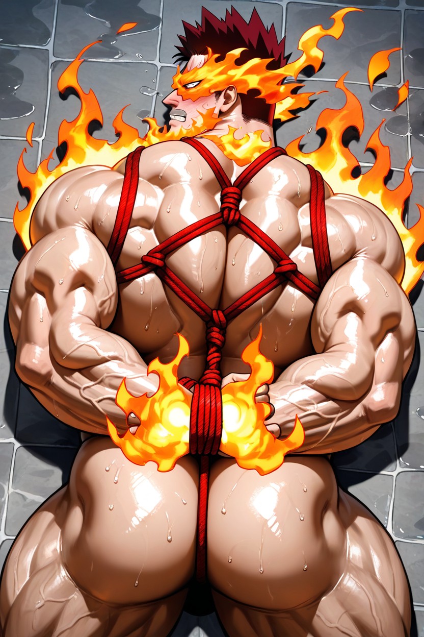 Sweaty, The Outer Cheeks, Endeavor From My Hero Academia AI Gay Porn