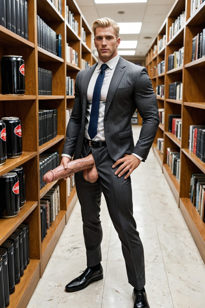 Office Pants And Shirt, Hands On Hips, Scandinavian AI Gay Porn